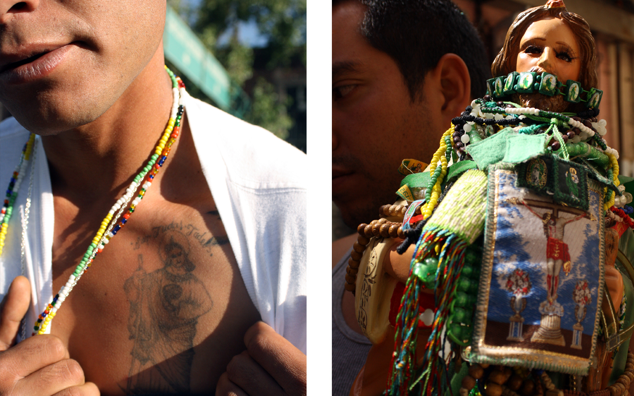 Astonishing San Judas tattoos on hand